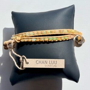 Chan Luu NWOT Tan Neutral Fire Opal Wrap Bracelet Necklace Boho Minimalist